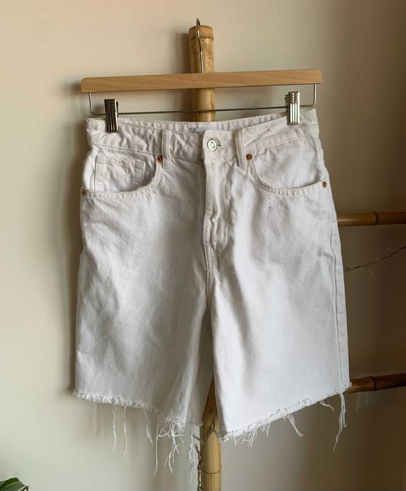 ZARA бели деним бермуди