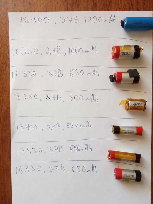 Продам аккумуляторы 3,7В