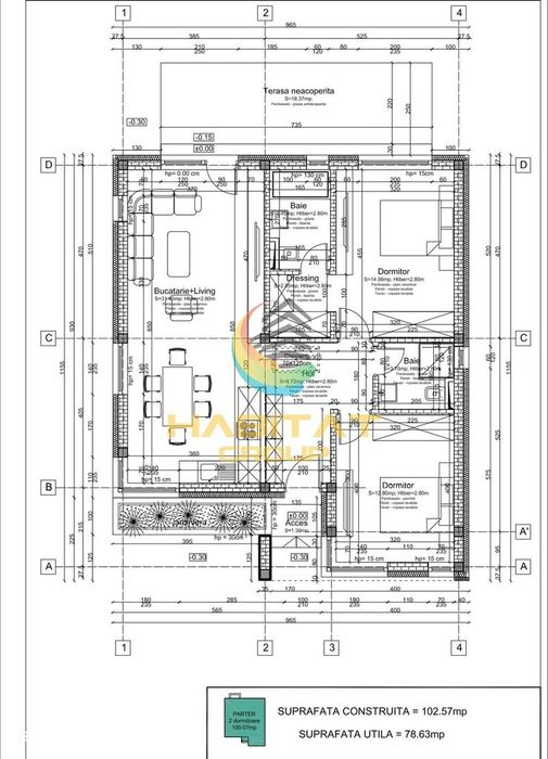 Casa individuala 3 camere,  parter Berceni Comision 0%