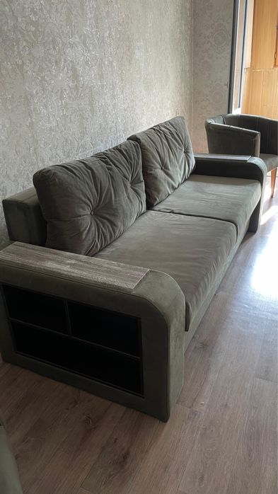 диван трансформер с кресломи