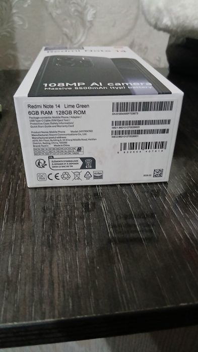 Redmi note 14 joyi 128Gb holati zor