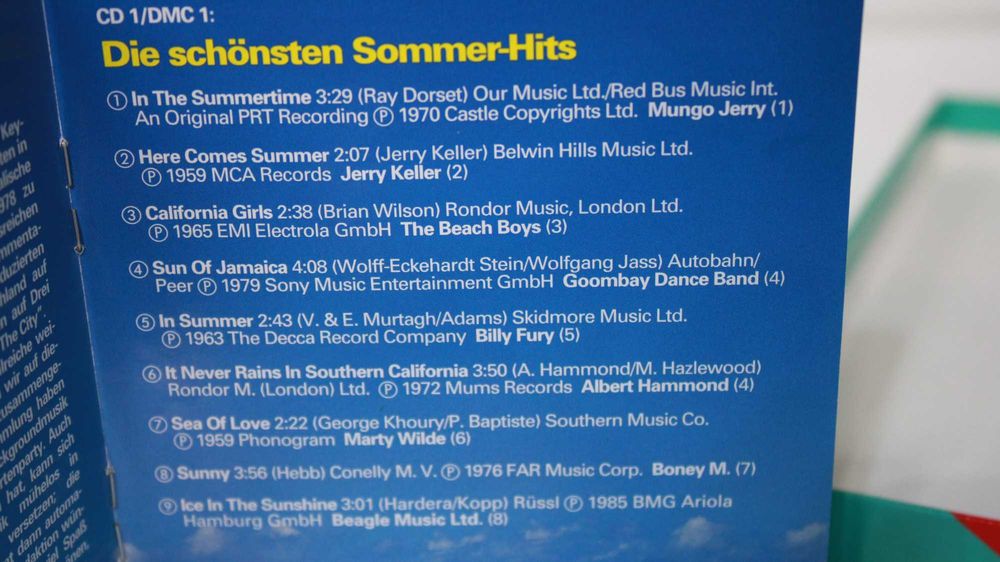 4 casete audio selectii/colectie "In The Summertime"