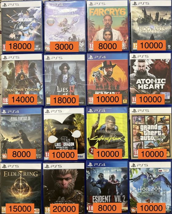 Игры для PS4 PS5 по доступной цене