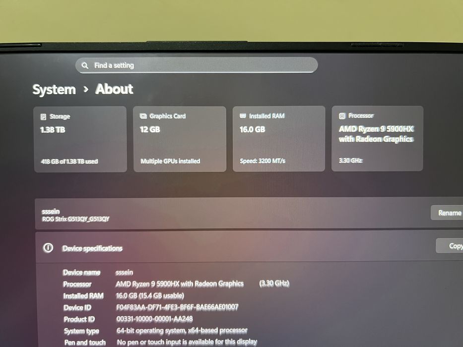Игровой ноутбук Asus ROG Strix G15 AE