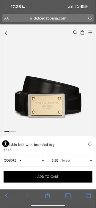 Dolce & Gabbana колан