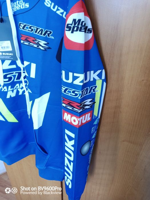 Suzuki Moto GP суичър с качулка и ветроустойчив суитчер със цип