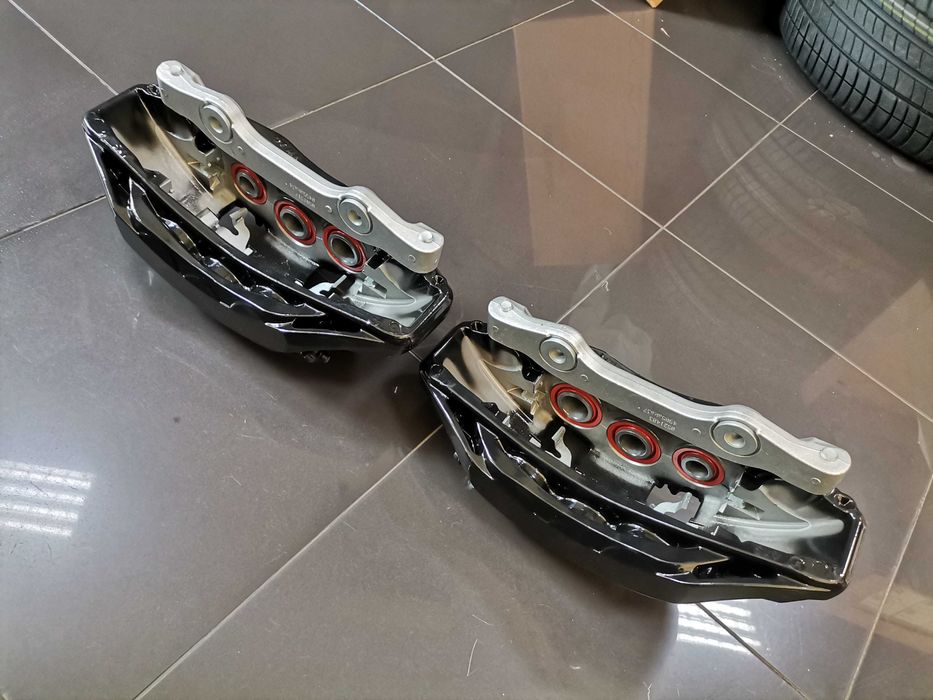 Нови Черени 6 Бутални Спирачни Апарати 375мм Audi A8 S8 Quattro 4N