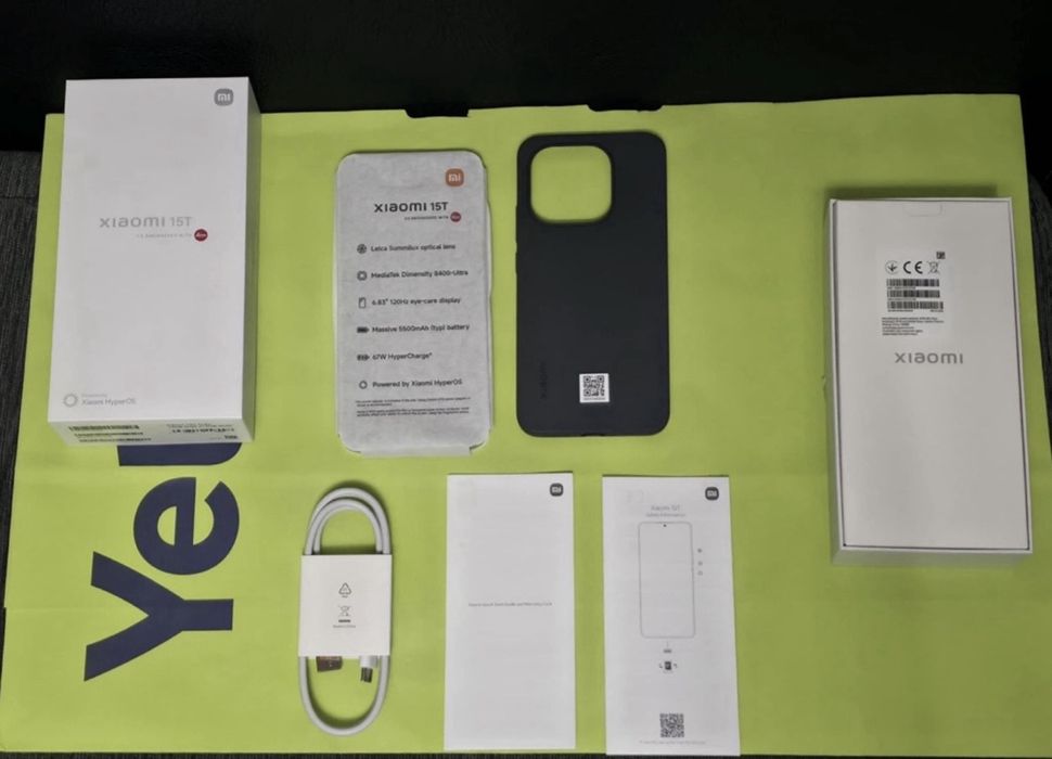 КАТО НОВ 512GB Xiaomi 15T Yettel Гаранция 2028г. Gray | Сив 15 T
