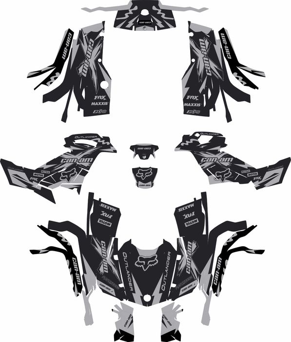 Stickere Autocolant Can-am CFMoto Kawasaki Polaris Adeziv Puternic