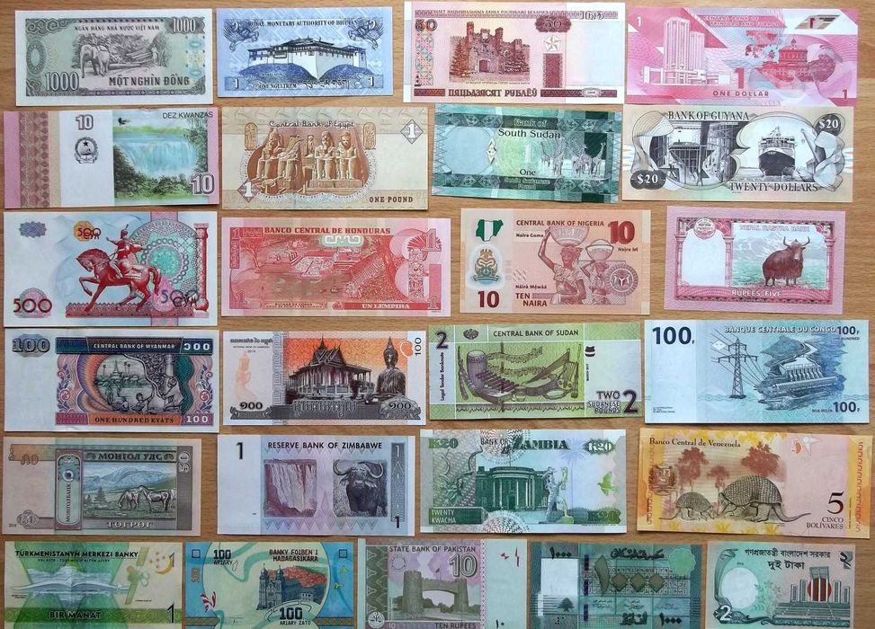 Loturi diverse de bancnote straine