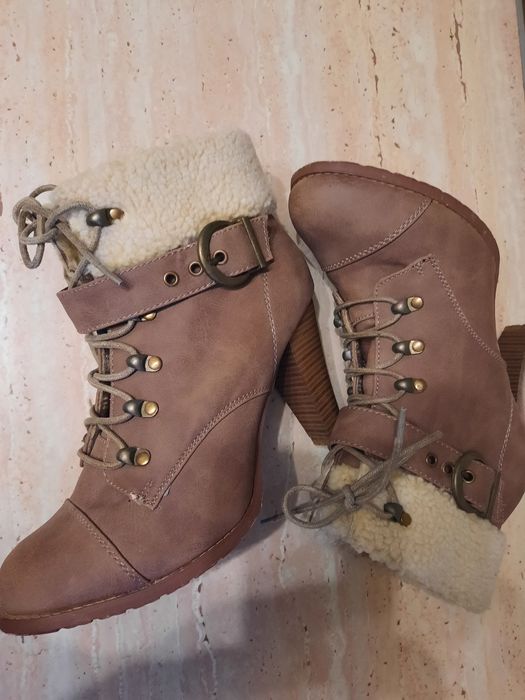 Ghete NOI 40 gri petrol, piele naturala, Ghete 40 maro, blanita