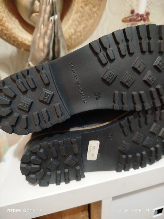 Ghete din piele Tommy Hilfiger