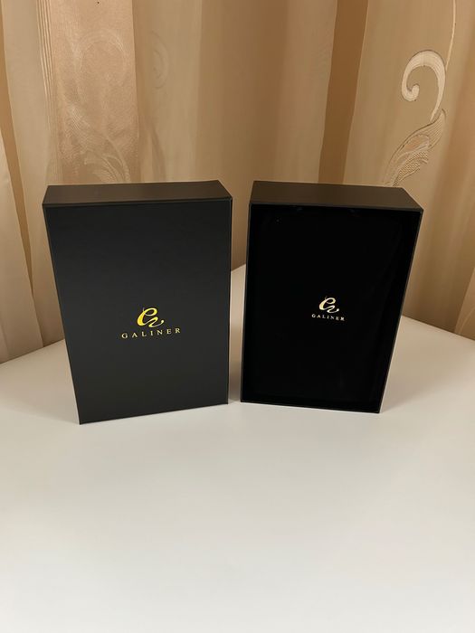 Преносим кожен хумидор за 4 пури от естествена кожа – черен / кафяв