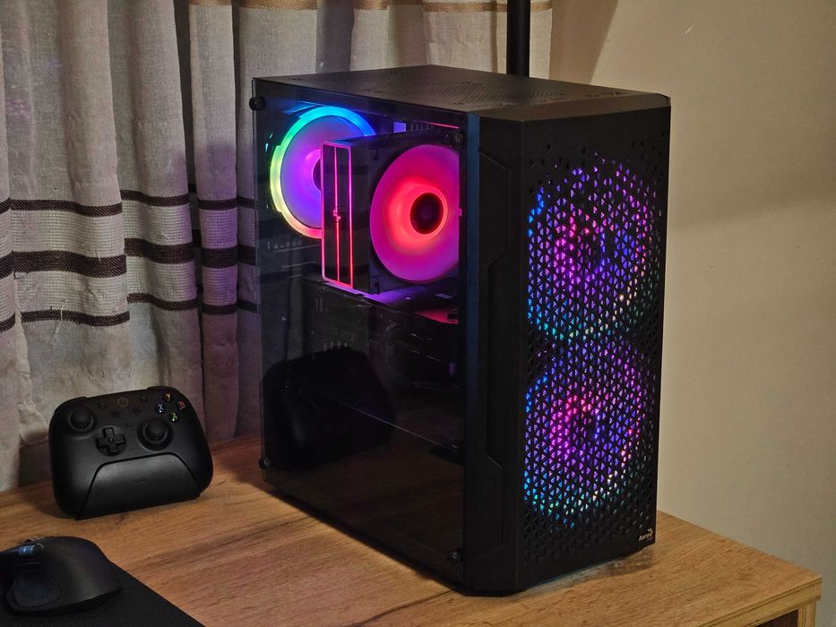 Нов Геймърски Компютър Ryzen 5 8400F / ASUS RTX 5060 Dual OC 8GB / 16GB DDR5 / 1TB NVMe SSD / 1080p Gaming PC / Гаранция