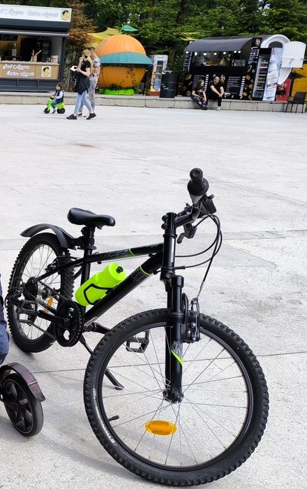Bicicletă copii MTB ROCKRIDER ST500 20” + accesorii