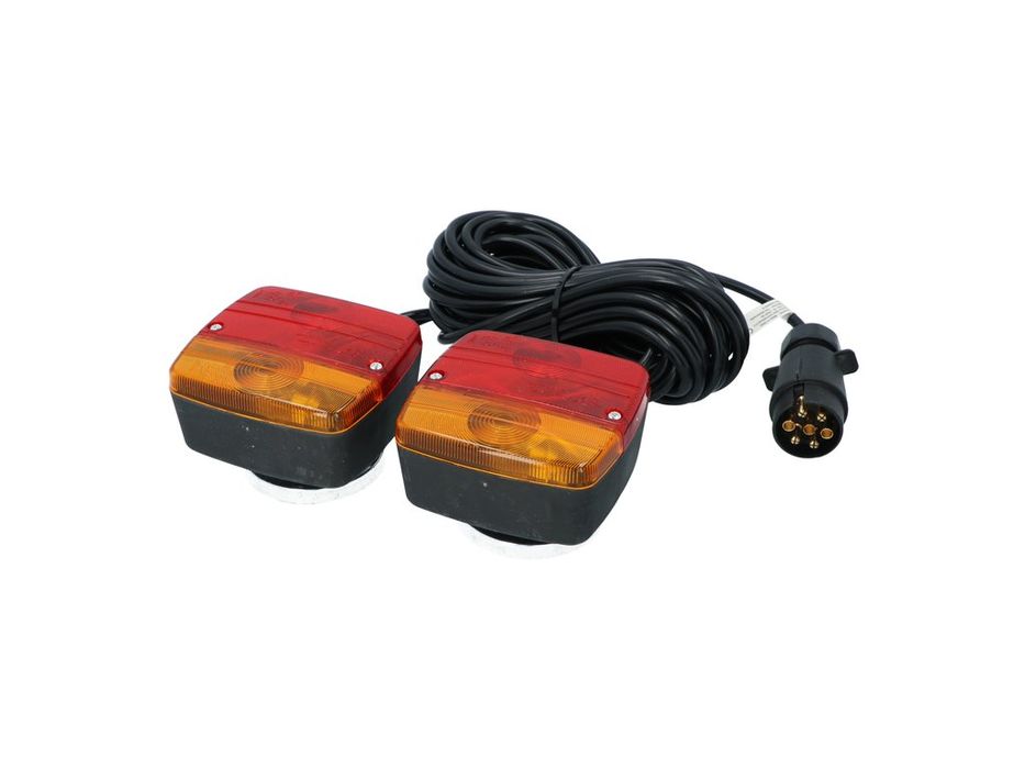 Kit magnetic lampi remorca auto Carpoint 12V, 4 functii, cablu 7,5 m, fisa 7 pini, omologare E