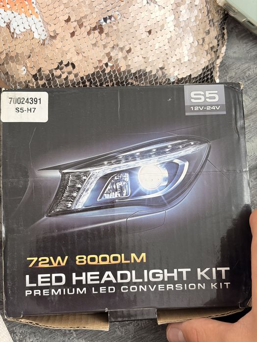 Led лампы h7   72w 8000lm