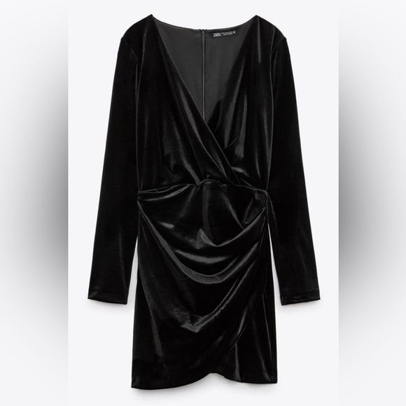 Велвет рокля Zara