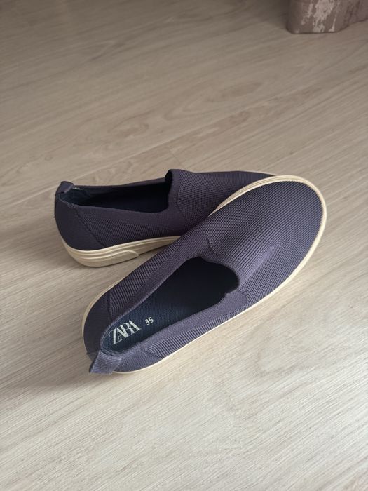 Мокасины слипоны кеды zara 35