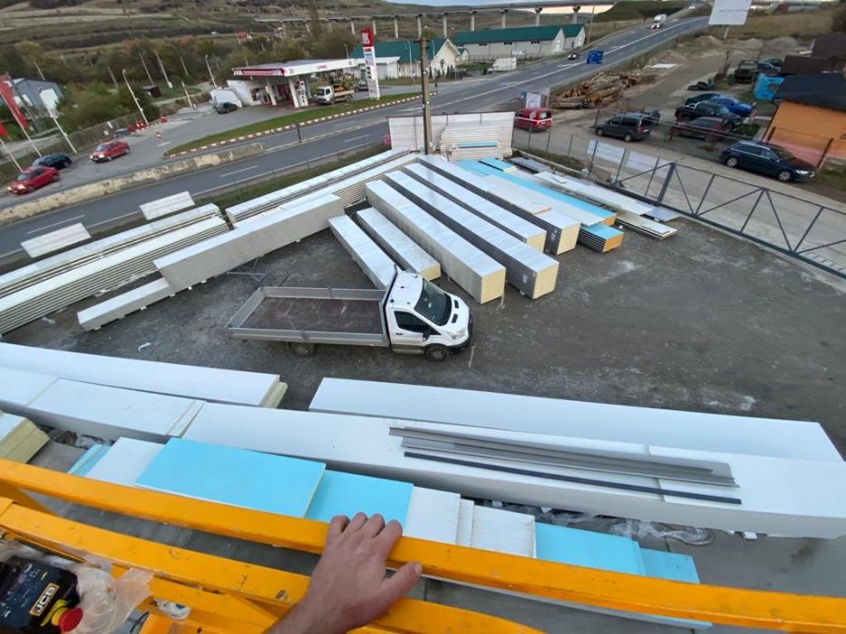 Panouri de tip Sandwich Depozit Cluj Napoca PUR/ PIR/ VATA MINERALA