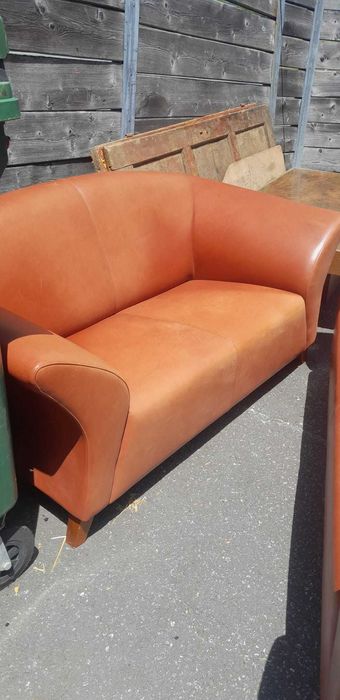 Doua canapele imitatie piele..