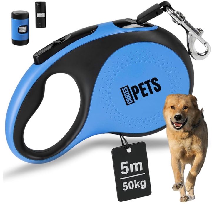 Lesă pentru câini cu sac pentru deșeuri CORTESPETS