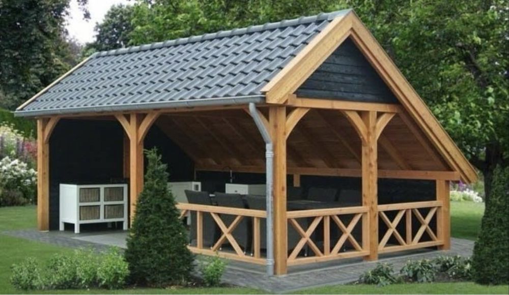 Mobilier de gradina terase si pergole din lemn