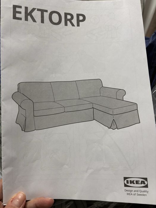 Калъф за триместен диван с