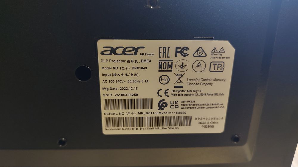 Videoproiector ACER X1228H