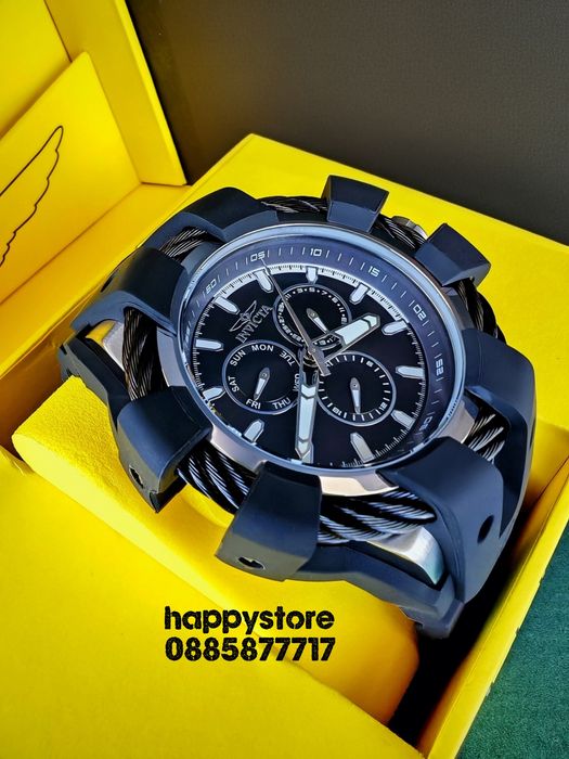 INVICTA Bolt Shock Black 54 mm, Инвикта нов ръчен часовник