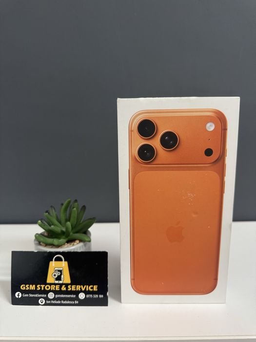 Iphone 17 Pro Max 512Gb Cosmic Orange Nou Sigilat 2 Ani Garantie Gsm Store&Service