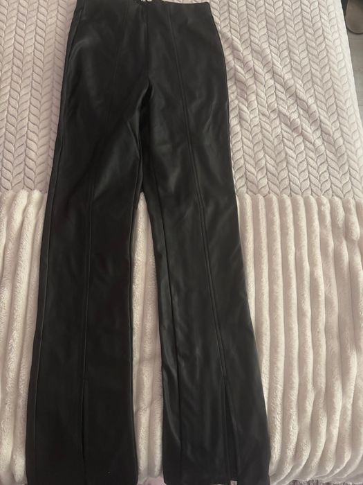 Черен кожен панталон