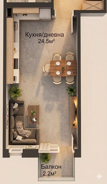 2-стаен в София-Красно Село