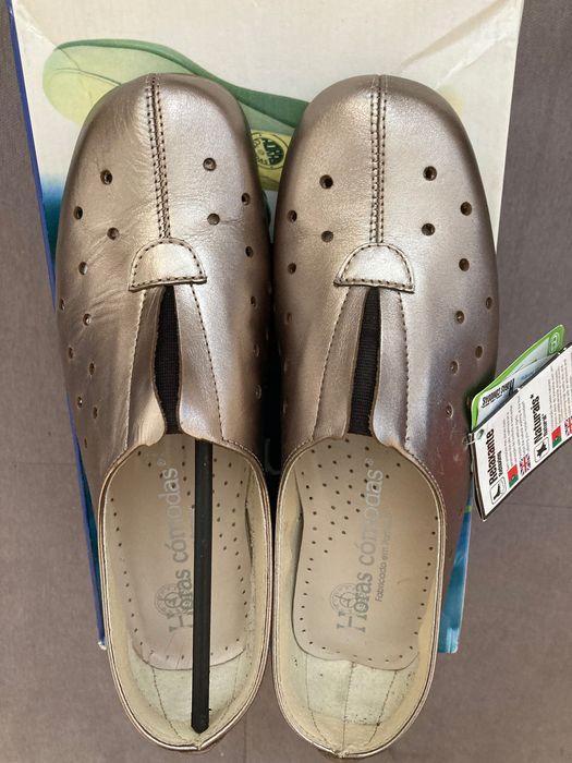 Alpine pro /Златисти еспадрили /нови португалски обувки