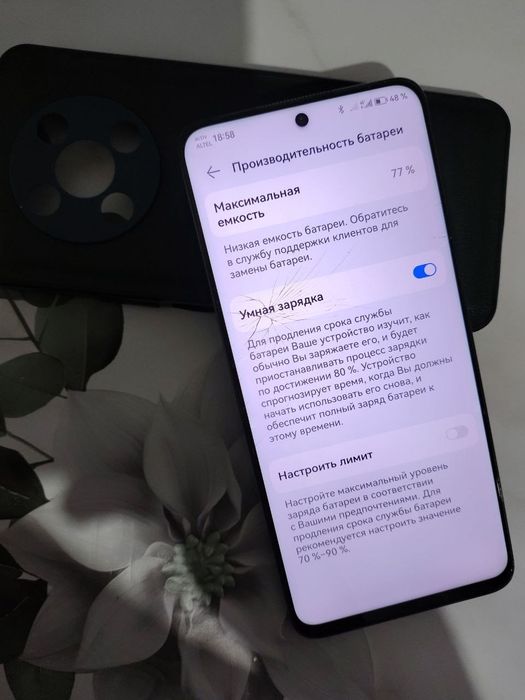 Huawei Nova Y90 128/4+3gb/77% батарея