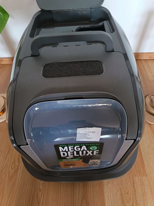 Toaletă Modernă Mega Deluxe 65,8x48,6x45,8 gri închis