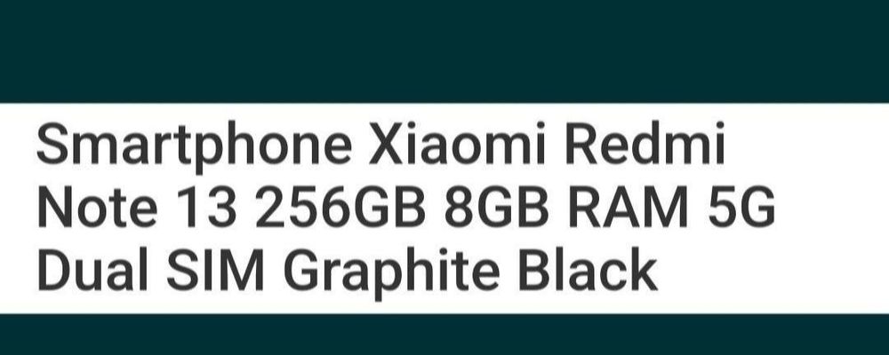 Xaomi Redmi Note 13  gb256 8GR