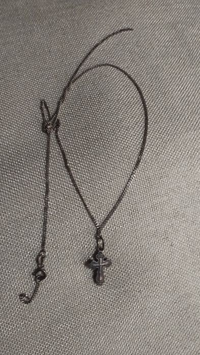 Серебро Крестик и цепочка