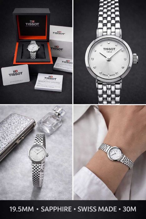 Tissot Lovely Ceas Dama Swiss Safir Otel Nou Cutie Factura Garantie