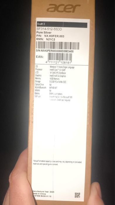 Ноутбук acer.