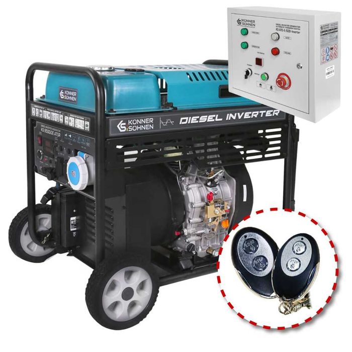 Generator curent cu inverter DIESEL 10kW Konner KS 9500iDЕ cu ATS