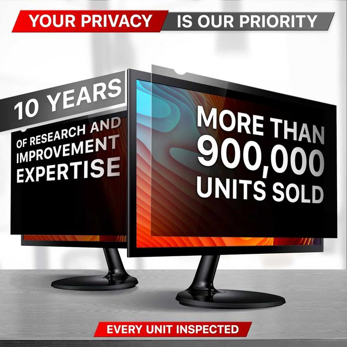 VINTEZ 24 инча 2 броя Филтър за поверителност широкоекран монитор 16:9