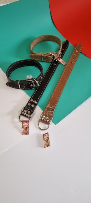 Български нашийници и поводи  за кучета.