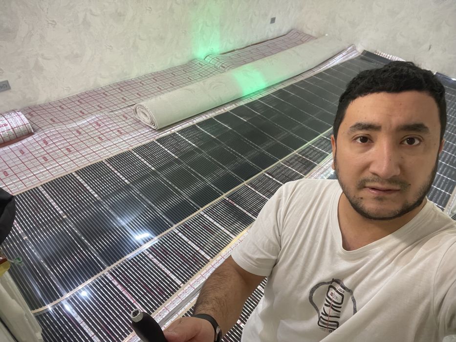 Usta Установка топли пол плинтус душ ковралан dush kavralan plintus