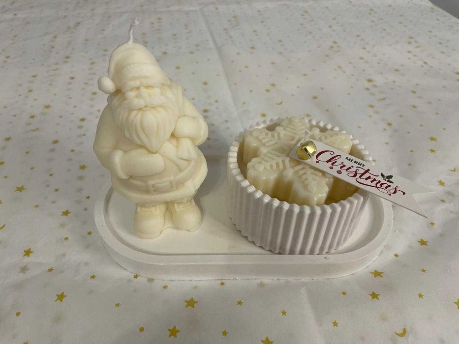 Lumanari parfumate de Craciun din ceara naturala de soia