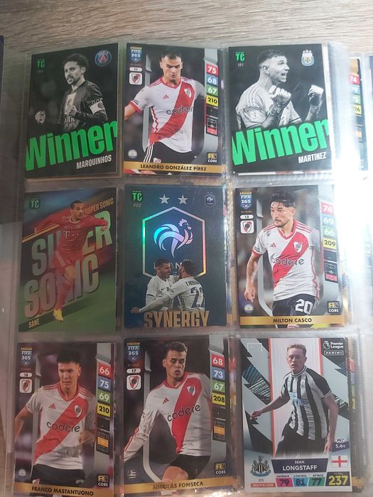 Lot Impresionant 250 Carduri Panini FIFA 365 & Top Class