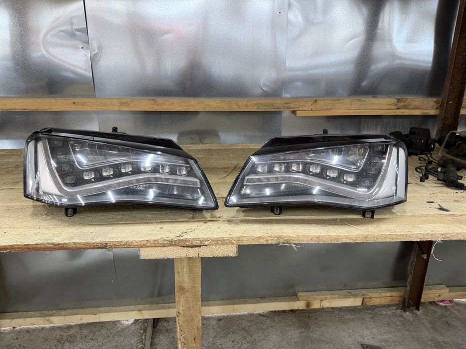 Фарове full led за Audi A8 D4 4h, Ауди  Фаровете са напълно оборудвани и се продават комплект.