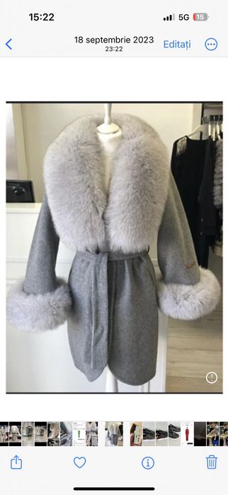 Palton Alpaca Blana naturala SUPER PRET