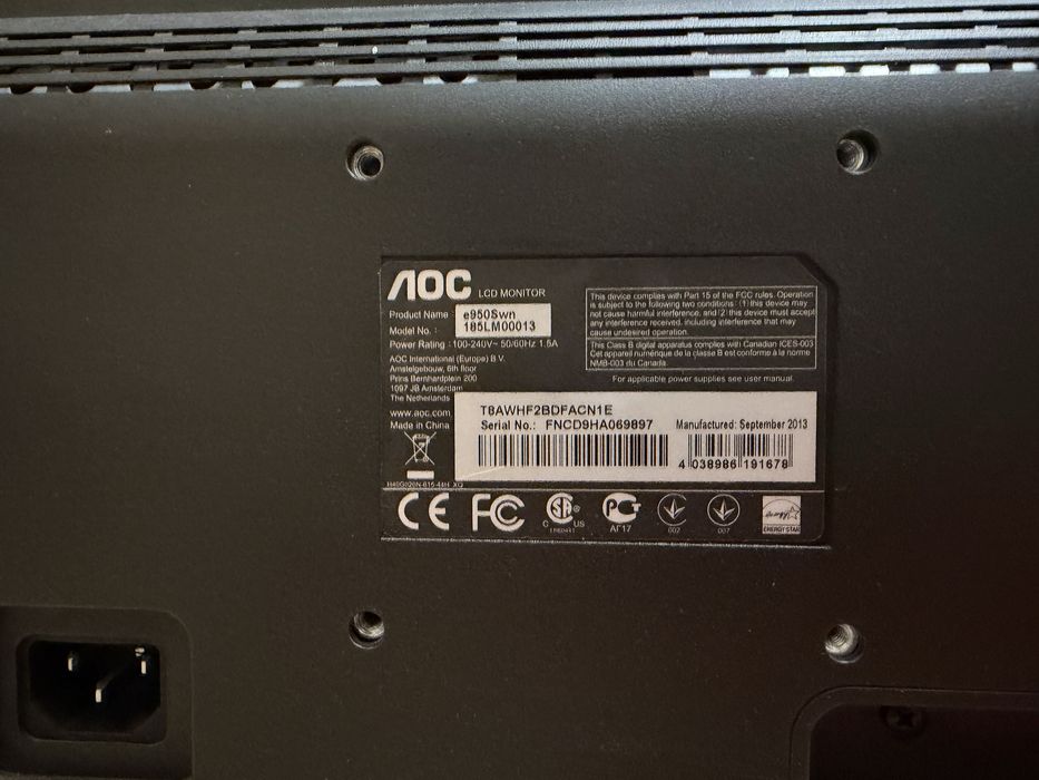 Монитор AOK e950Swn - 720p