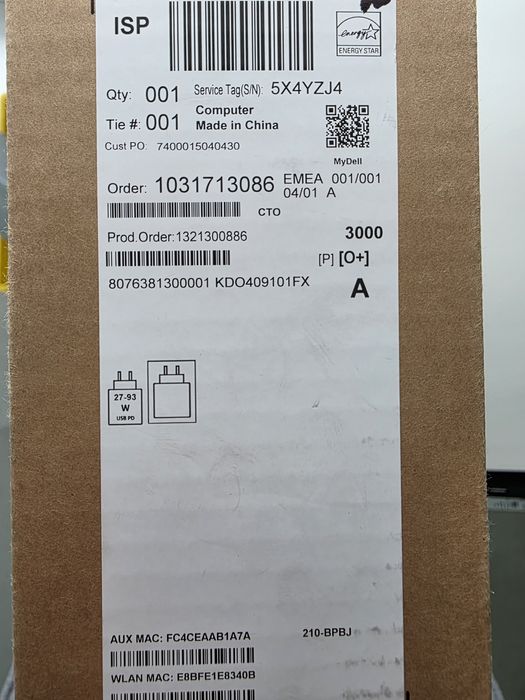 Dell XPS 14 (Dell 14 Premium) DA14250 14,5inch FHD+ 30-120Hz Procesor Ultra 7 255H, 32GB LPDDR5X, 1TB SSD, GeForce RTX 4050 6GB, Win 11 Pro
